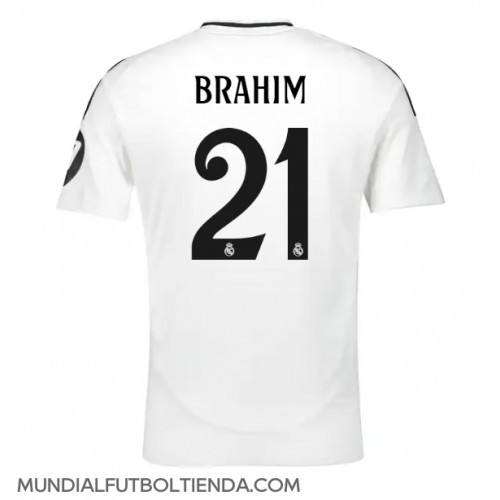 Camiseta Real Madrid Brahim Diaz #21 Primera Equipación Replica 2024-25 mangas cortas